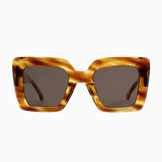 The Amour Sunglasses in Butterscotch Torrt + Brown Lens from Valley Eyewear