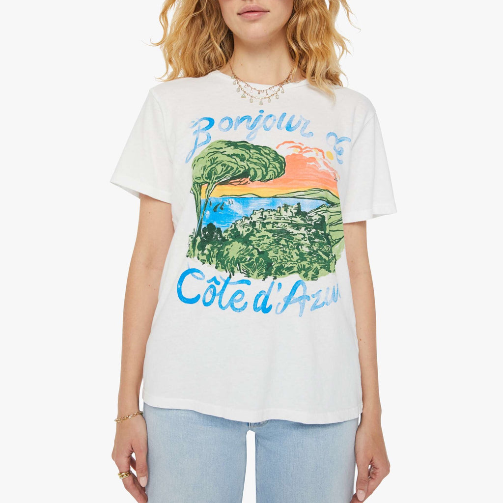 The Rowdy Tee Shirt in Bonjour from MOTHER