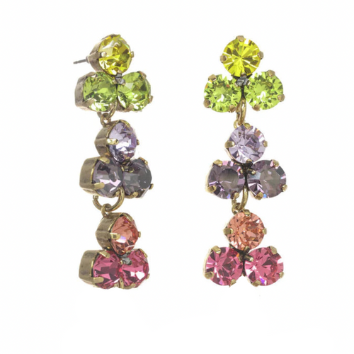 3 Color Ines Drop Earrings | Spring