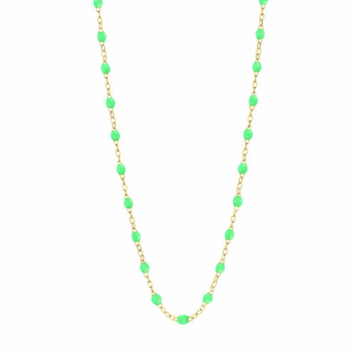 Gigi Clozeau Necklace | Neon Green | 16.5" to 24.2"