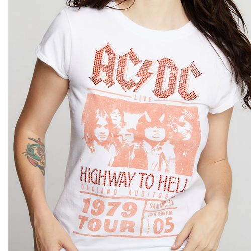 ACDC 1979 Crystal Tee | White