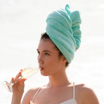 VOLO Hair Towel  Capri Blue – Sea + Wander