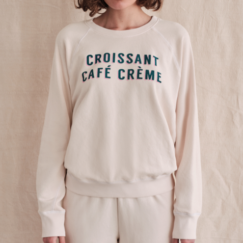 Croisssant Sweatshirt | Oatmilk