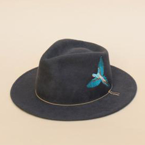 Dakota Bird Hat | Grey Ice Blue