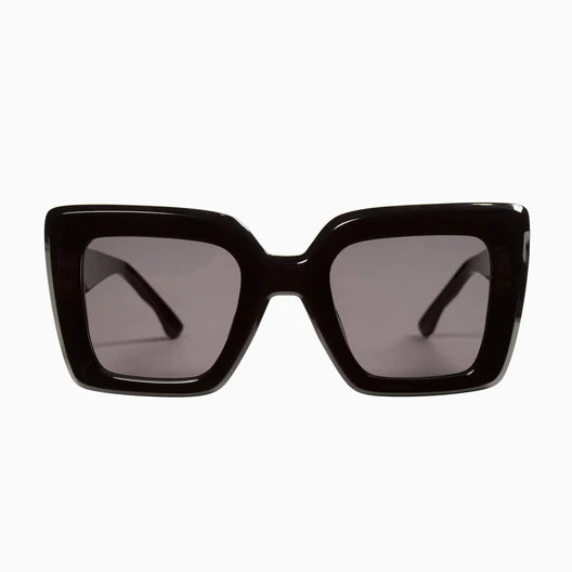 Amour Sunglasses | Gloss Black + Black Fade