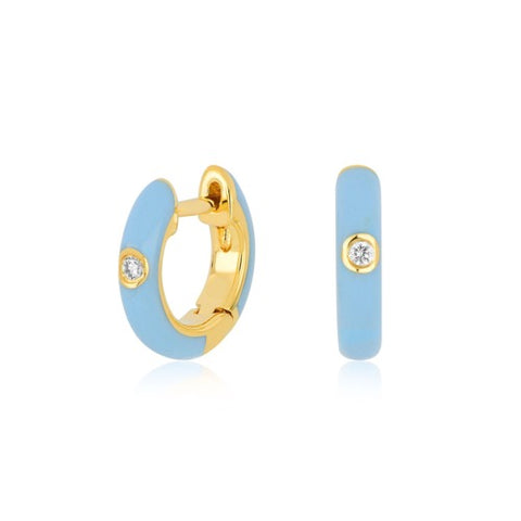 3 Diamond Enamel Ring | Yellow | Size 6.5