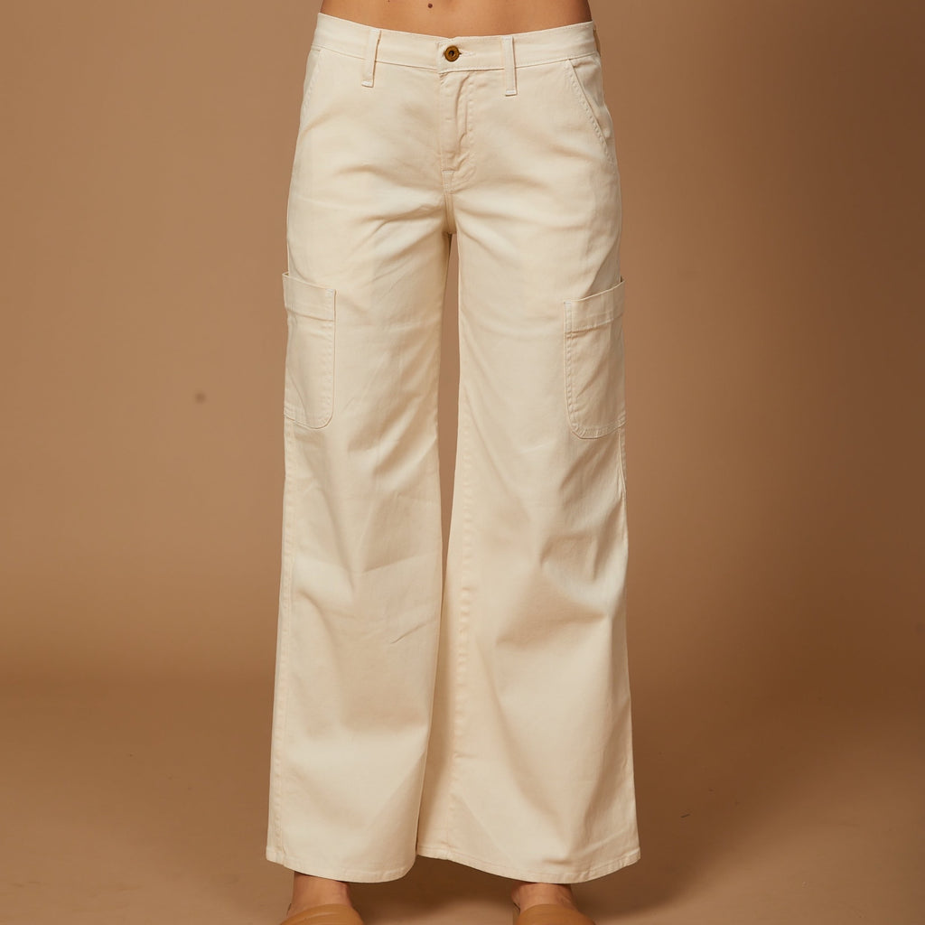 Atikah Utility Wide Leg Pant in French Vanilla from NSF