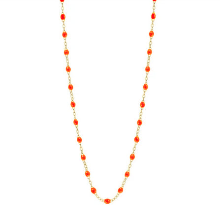 Gigi Clozeau Necklace | Neon Orange | 16.5" to 24.2"