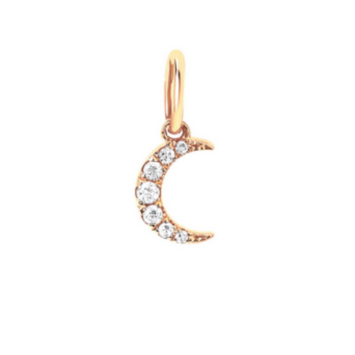 Crescent Moon Diamond Charm (CHARM ONLY)