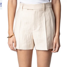 Please Tailleur Linen Shorts | Poudre