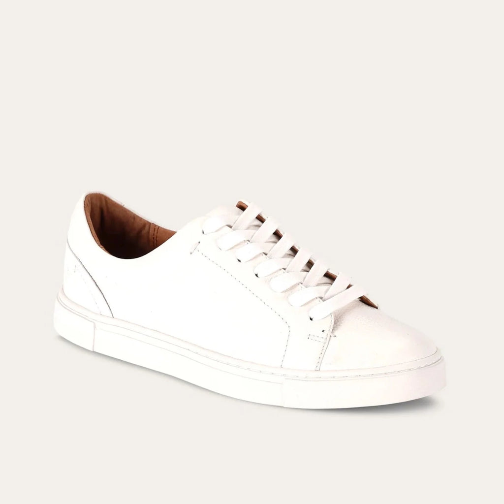 Ivy Low Lace Sneaker in White from FRYE. 