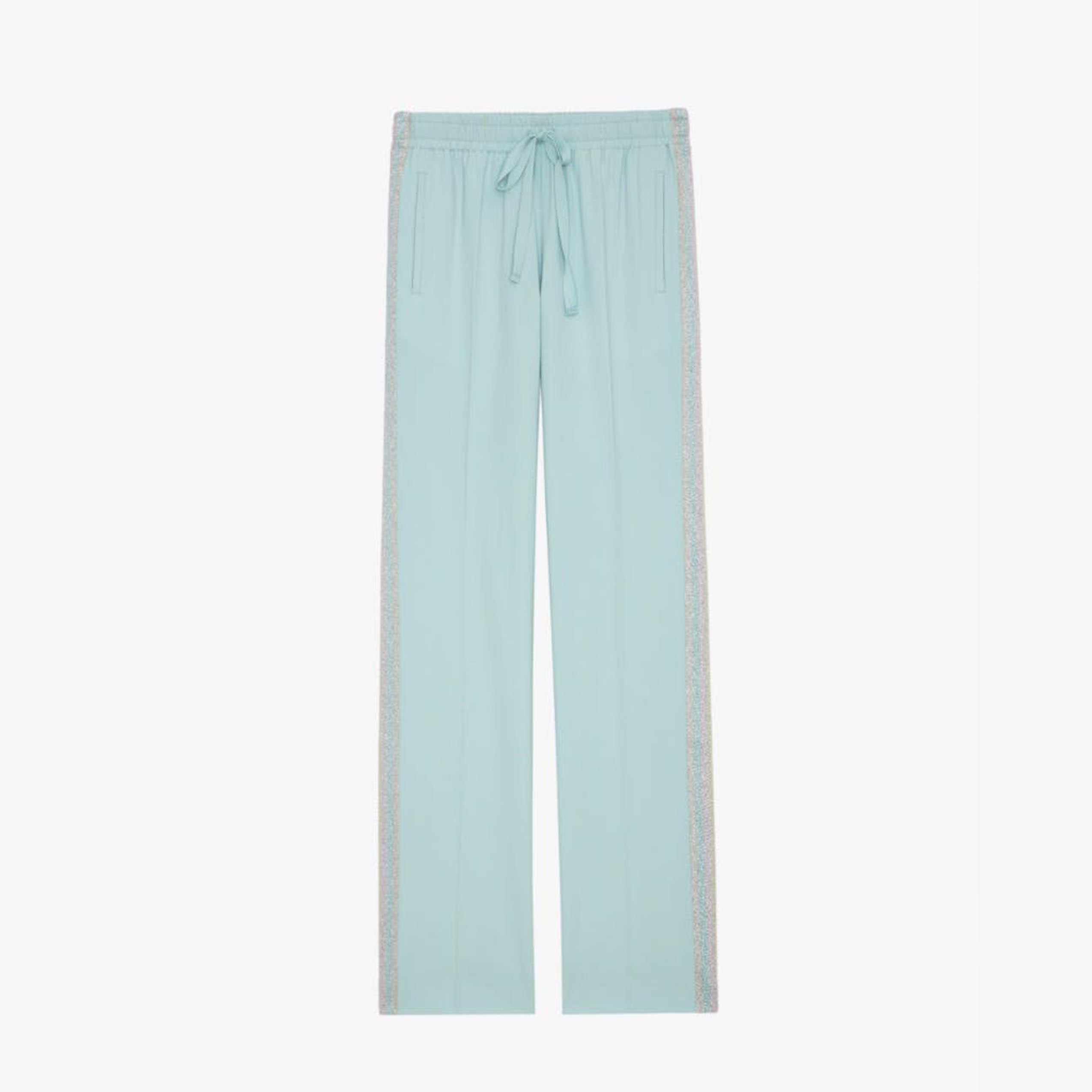 Pomy Crepe Pants in Celadon Blue from Zadig and Voltaire.