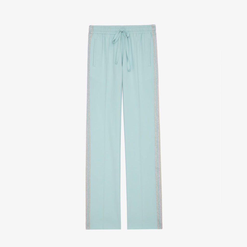 Pomy Crepe Pants in Celadon Blue from Zadig and Voltaire.